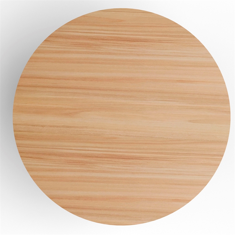 AEON Furniture Elysian Solid Wood Base Coffee Table in Natural Oak
