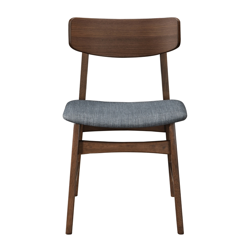 Largo Solid Wood Side Chairs (Set of 2) in Gray