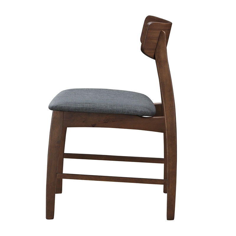Largo Solid Wood Side Chairs (Set of 2) in Gray