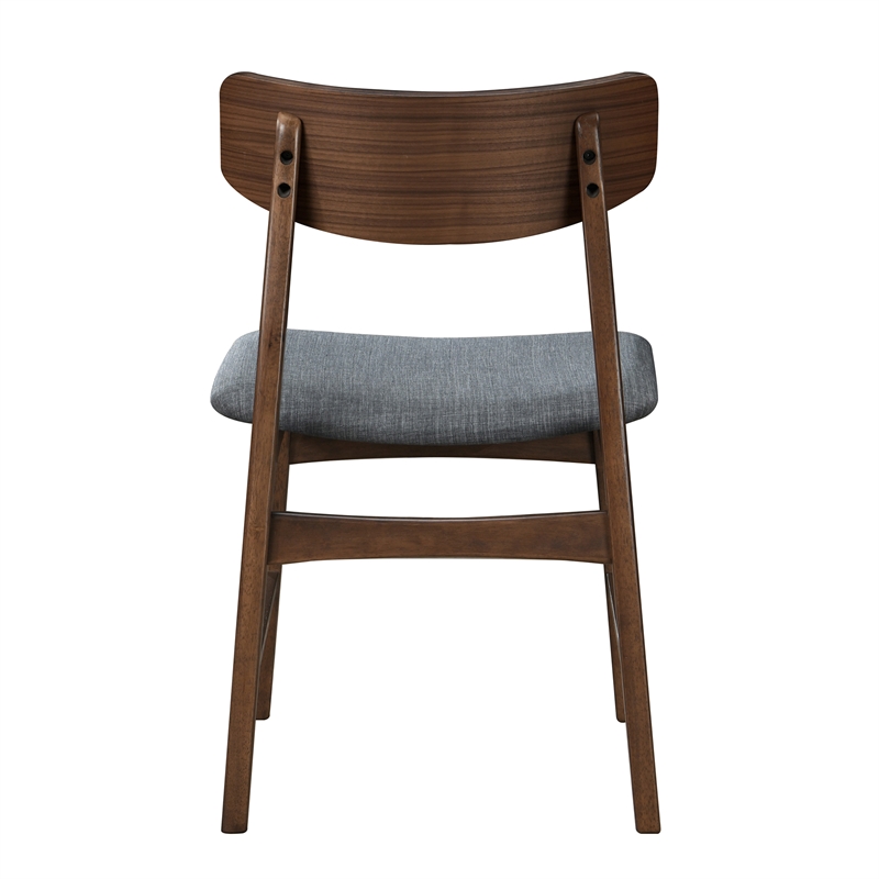 Largo Solid Wood Side Chairs (Set of 2) in Gray