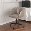 Sylvan Boucle Swivel Rolling Task Chair in Gray