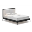 AEON Furniture Anushka Linen-Like Fabric Upholstered Full Bed in Black