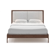 AEON Furniture Anushka Linen-Like Fabric Upholstered Full Bed in Walnut