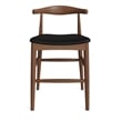Aeon Furniture Troy Vegan Leather Counter Height Stool in Walnut