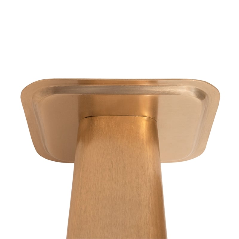AEON Furniture Gallo Modern Iron Drink Table in Brushed Gold