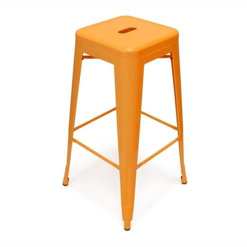 Aeon Furniture Galaxy 30 5 Bar Stool In Orange Set Of 2 Ae3503 Aeon Furniture Galaxy 30 5