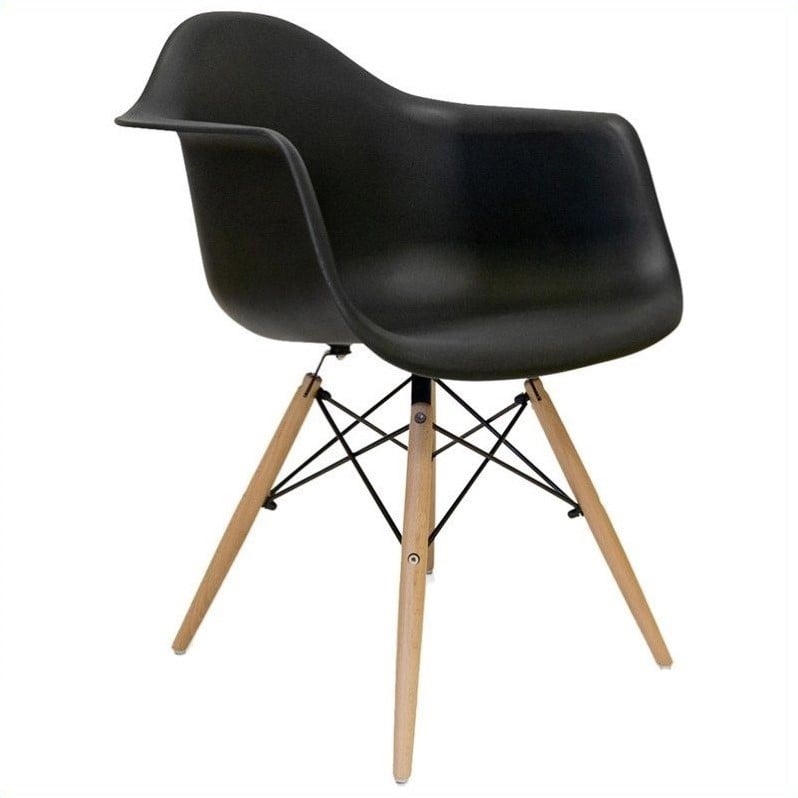 AEON Furniture Dijon - ArmDining Chair in Matte Black (Set of 80 ...