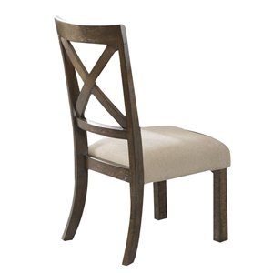 picket house furnishings francis side chair in chestnut (set of 2)