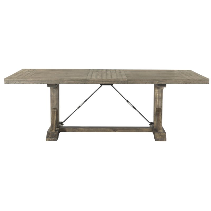 Picket House Furnishings Flynn Wood Dining Table in Walnut Chestnut
