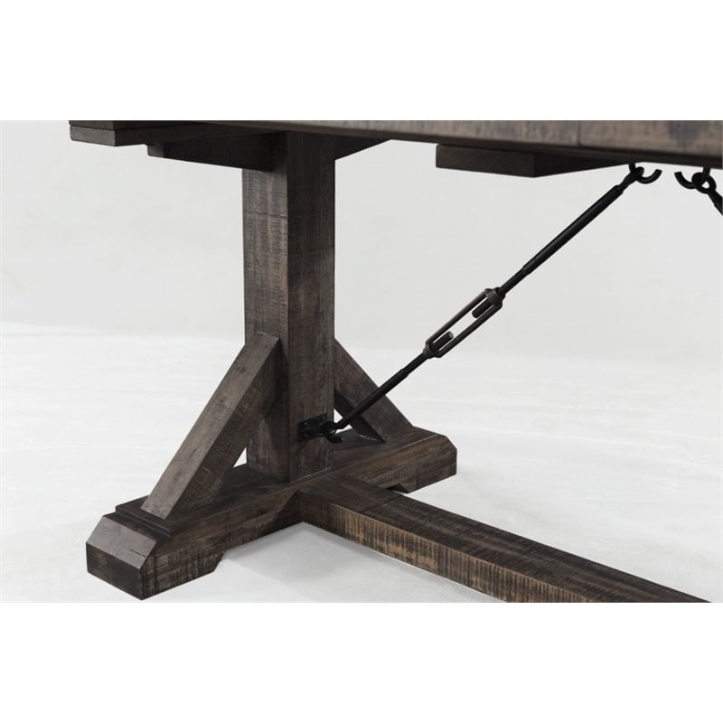 Picket House Furnishings Flynn Wood Dining Table in Walnut Chestnut