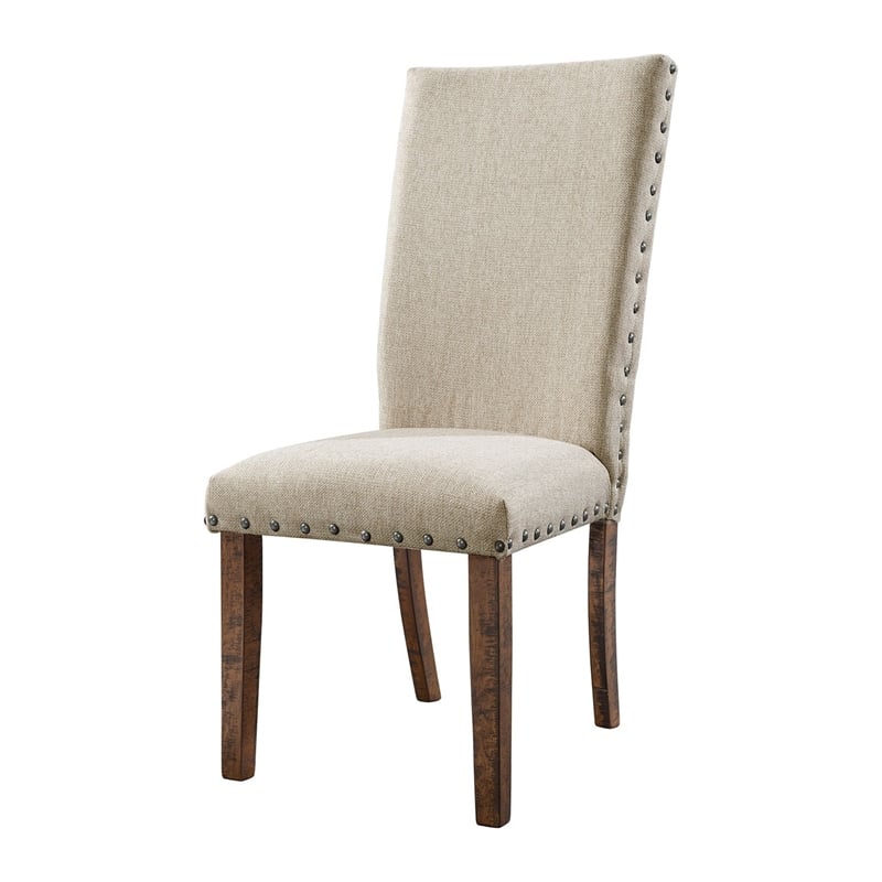 Picket House Furnishings Dex 6 Piece Dining Set in Walnut and Cream