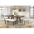 Picket House Furnishings Dex 6 Piece Dining Set in Walnut and Cream