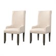 Picket House Furnishings Stanford Parson Dining Arm Chair in Walnut (Set of 2)