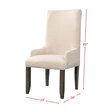 Picket House Furnishings Stanford Parson Dining Arm Chair in Walnut (Set of 2)