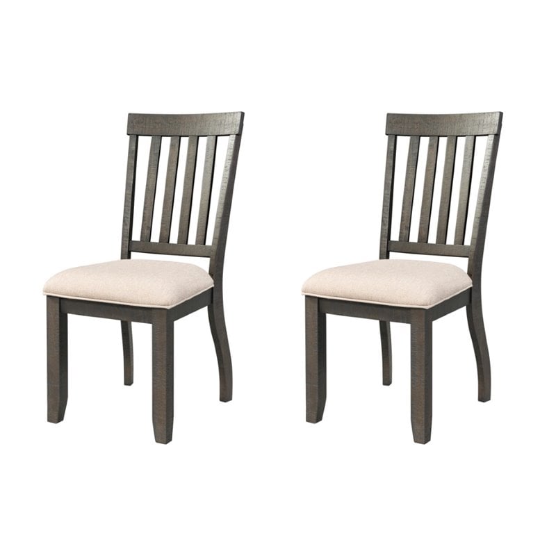 Picket House Furnishings Stanford Side Chair in Dark Ash (Set of 2)