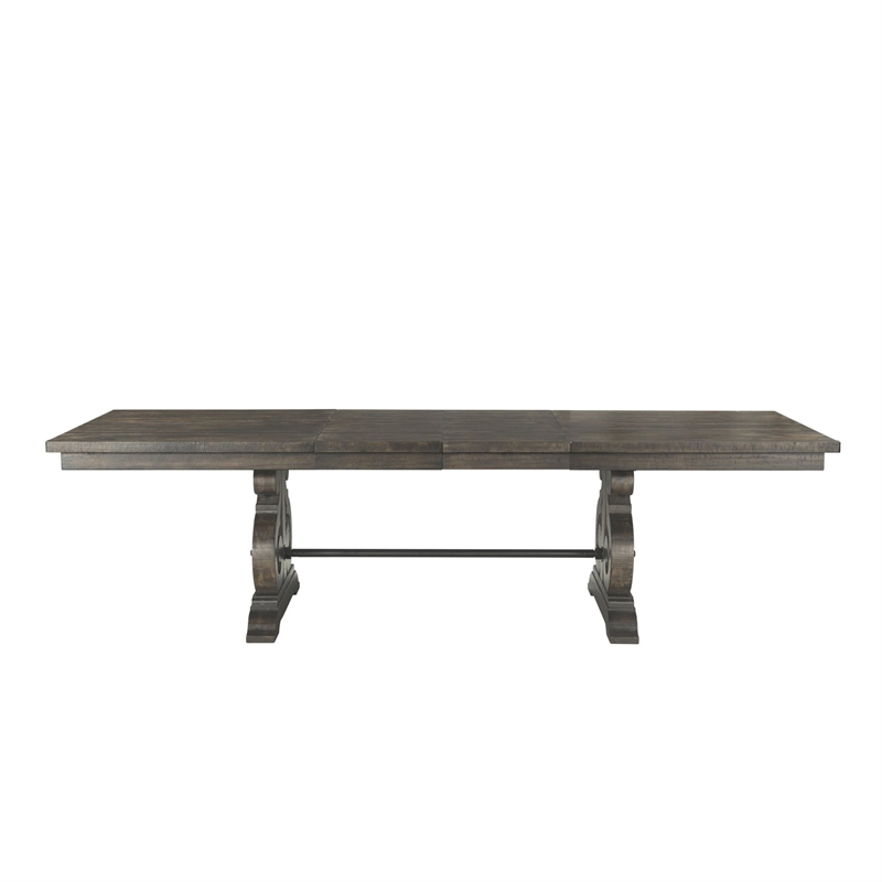 Picket House Furnishings Stanford 6 Piece Dining Set in Dark Ash