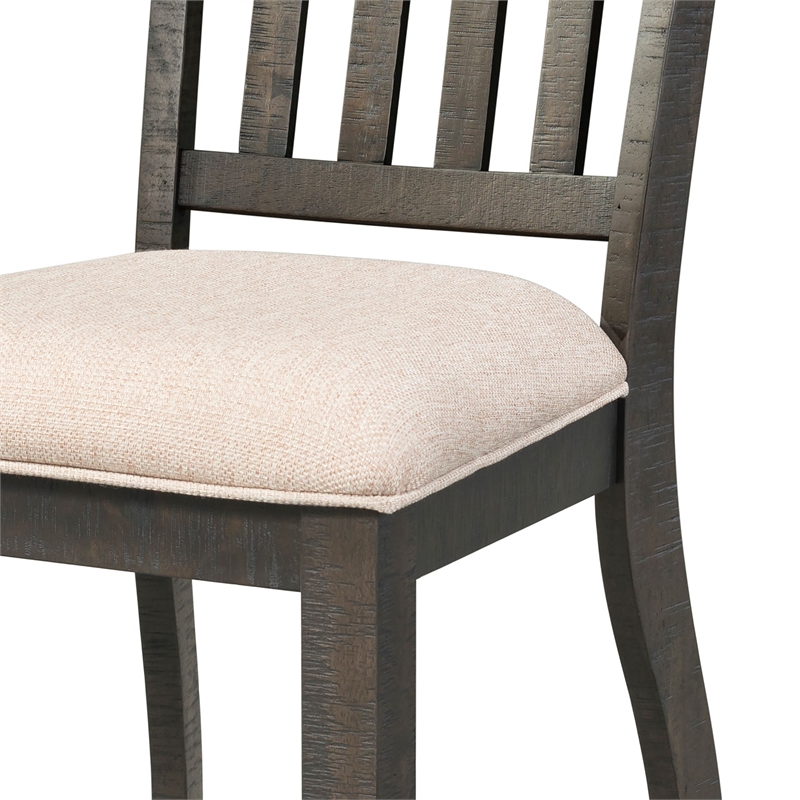 Picket House Furnishings Stanford 6 Piece Dining Set in Dark Ash