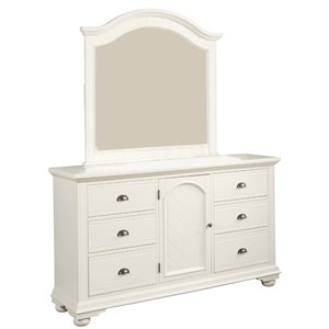 picket house furnishings addison 6 drawer dresser with mirror in white