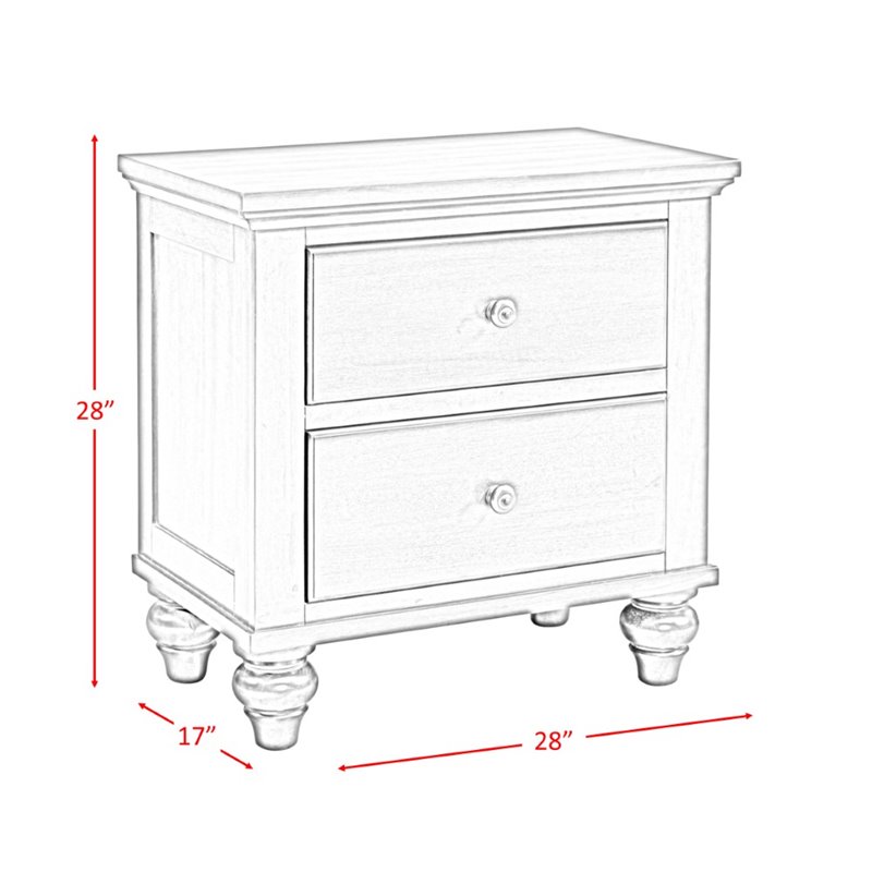 Picket House Furnishings Channing Nightstand In Cherry Ch555nso