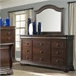 Picket House Furnishings Conley Dresser with Mirror in Cherry