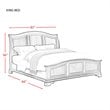 Picket House Furnishings Conley 3 Piece King Bedroom Set in Cherry