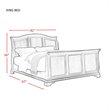 Picket House Furnishings Conley 3 Piece King Sleigh Bedroom Set