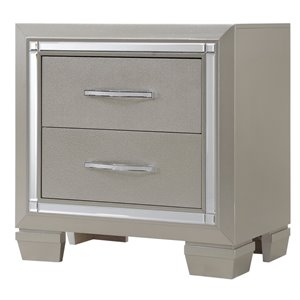 picket house furnishings glamour nightstand in champagne