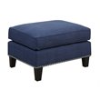 Picket House Furnishings Emery Chair WIth Ottoman in Blue
