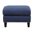 Picket House Furnishings Emery Chair WIth Ottoman in Blue