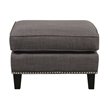 Picket House Furnishings Emery Ottoman in Charcoal Gray