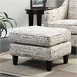 Picket House Furnishings Emery Ottoman in White