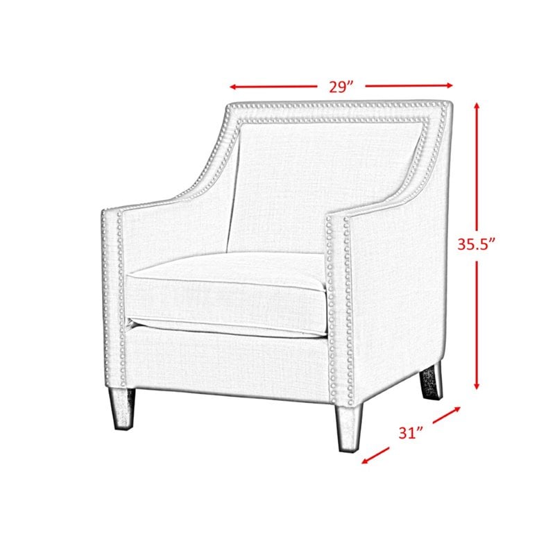 Picket House Furnishings Emery Chair WIth Ottoman in French Script