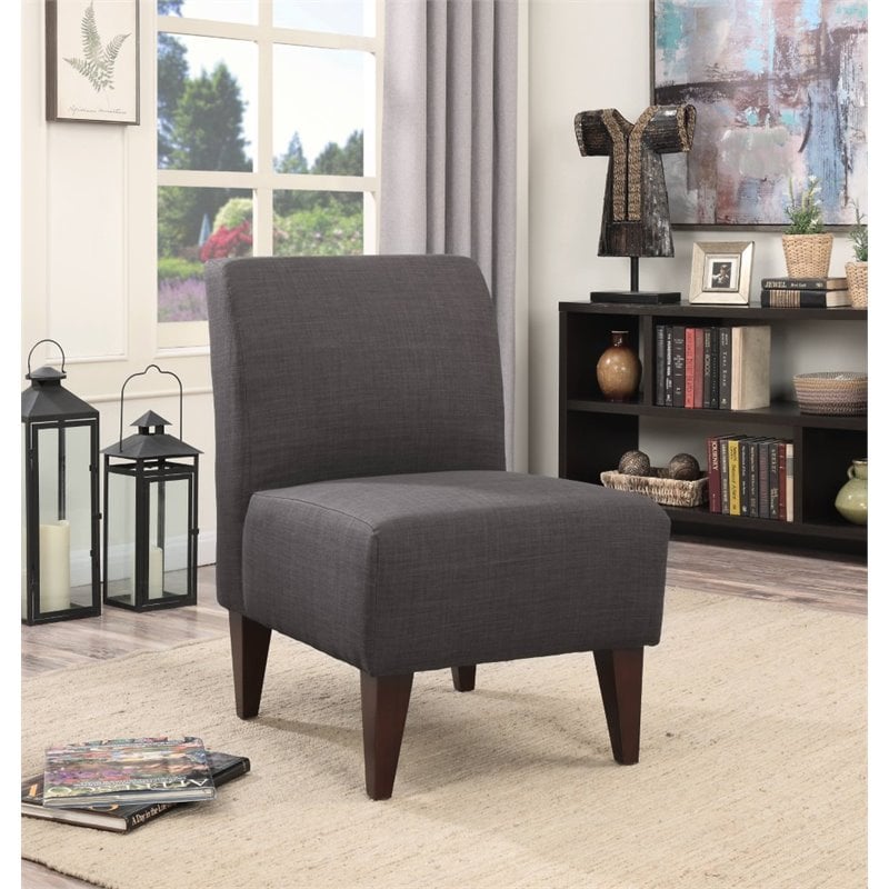 charcoal slipper chair