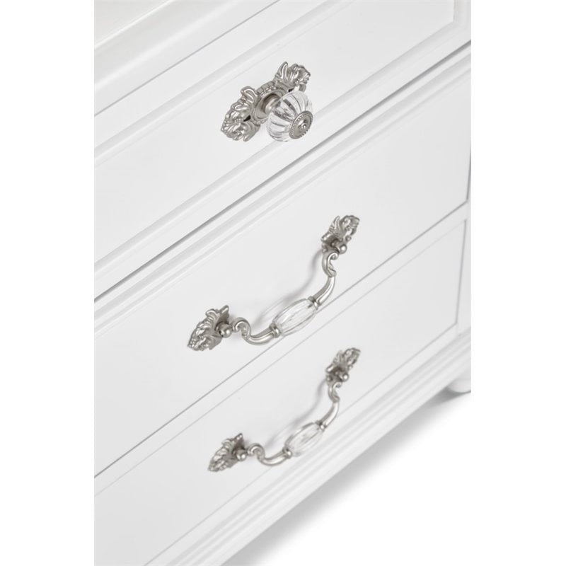 Picket House Furnishings Annie Bedroom Chest in Crisp White