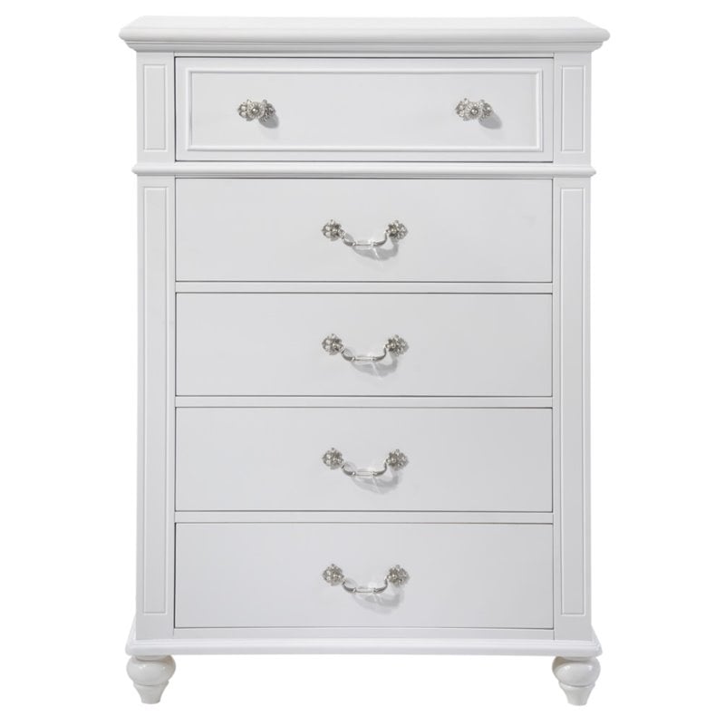Picket House Furnishings Annie Bedroom Chest in Crisp White