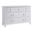 Picket House Furnishings Annie 7 Drawer Dresser in White