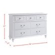Picket House Furnishings Annie 7 Drawer Dresser in White