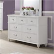 Picket House Furnishings Annie 7 Drawer Dresser in White