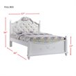 Picket House Furnishings Annie Tufted Full Bed in White