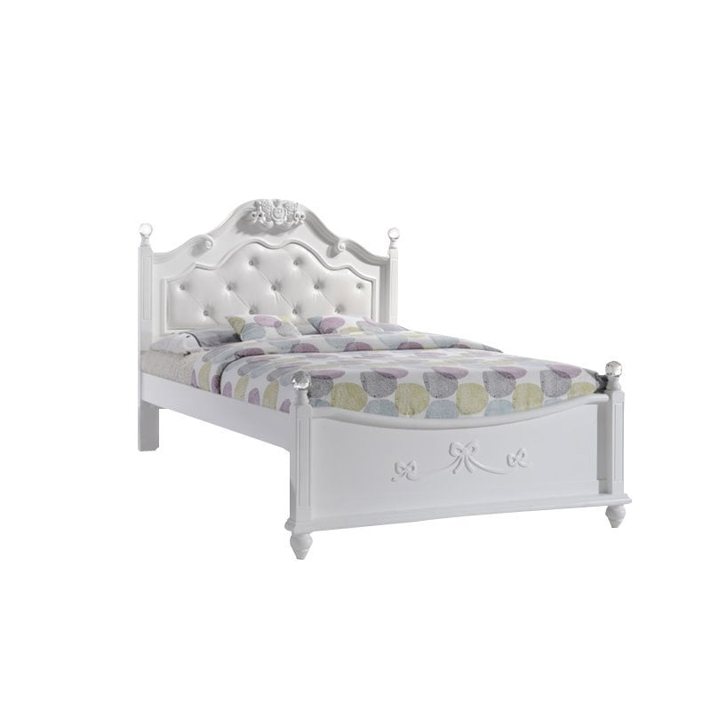Picket House Furnishings Annie Tufted Full Bed in White