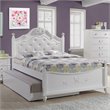 Picket House Furnishings Annie Full Bed with Storage Trundle in White