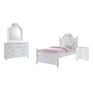 picket house furnishings annie 4 piece bedroom set in white