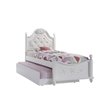 Picket House Furnishings Annie Twin Bed with Storage Trundle in White