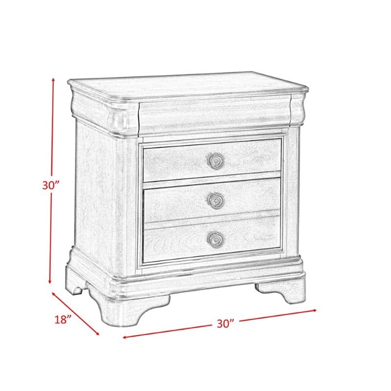 Picket House Furnishings Conley 5 Piece Queen Bedroom Set in Cherry