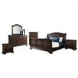 Picket House Furnishings Conley 6PC Queen Sleigh Bedroom Set in Cherry