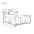 Picket House Furnishings Conley 6PC Queen Sleigh Bedroom Set in Cherry
