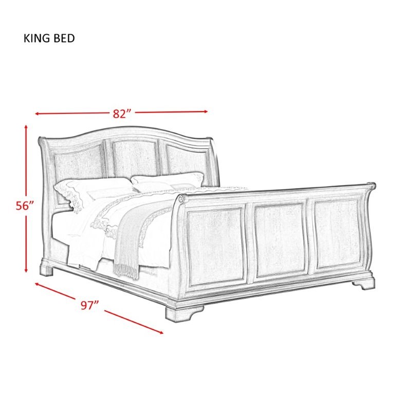 Picket House Furnishings Conley 4 Piece King Sleigh Bedroom Set