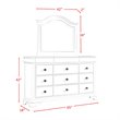 Picket House Furnishings Conley 6PC King Sleigh Bedroom Set in Cherry