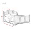Picket House Furnishings Conley 6PC King Sleigh Bedroom Set in Cherry