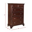 Picket House Furnishings Brinley 6-Piece King Bedroom Set in Cherry